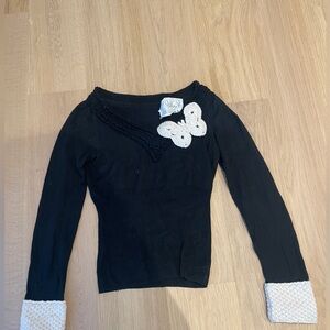 Anthropologie black sweater